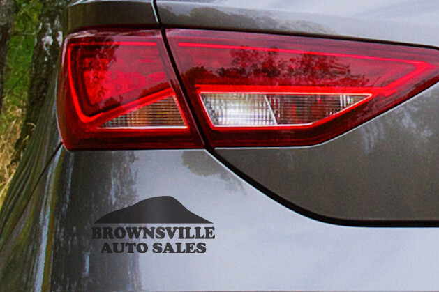 closeup of custom automotive sticker by leland company